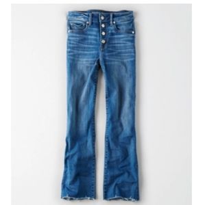 American Eagle High-Waist Crop Flare Jeans